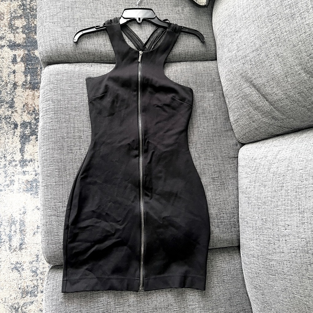 BEBE Mini Dress Full Zip Front And Beautiful Back